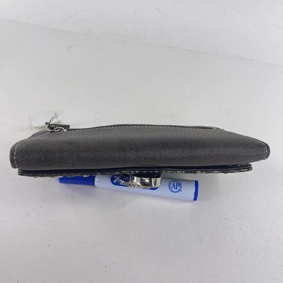 Rustic black Wallet Pocket Book Beaded Jewels Embroidered Rhinestone - Picture 5 of 10